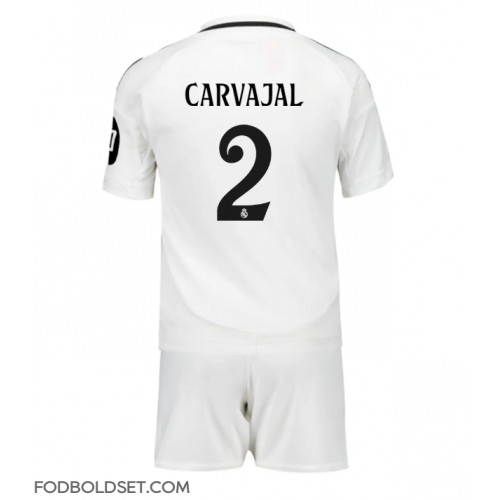 Real Madrid Daniel Carvajal #2 Hjemme Trøje Børn 2024-25 Kortærmet (+ Korte bukser)